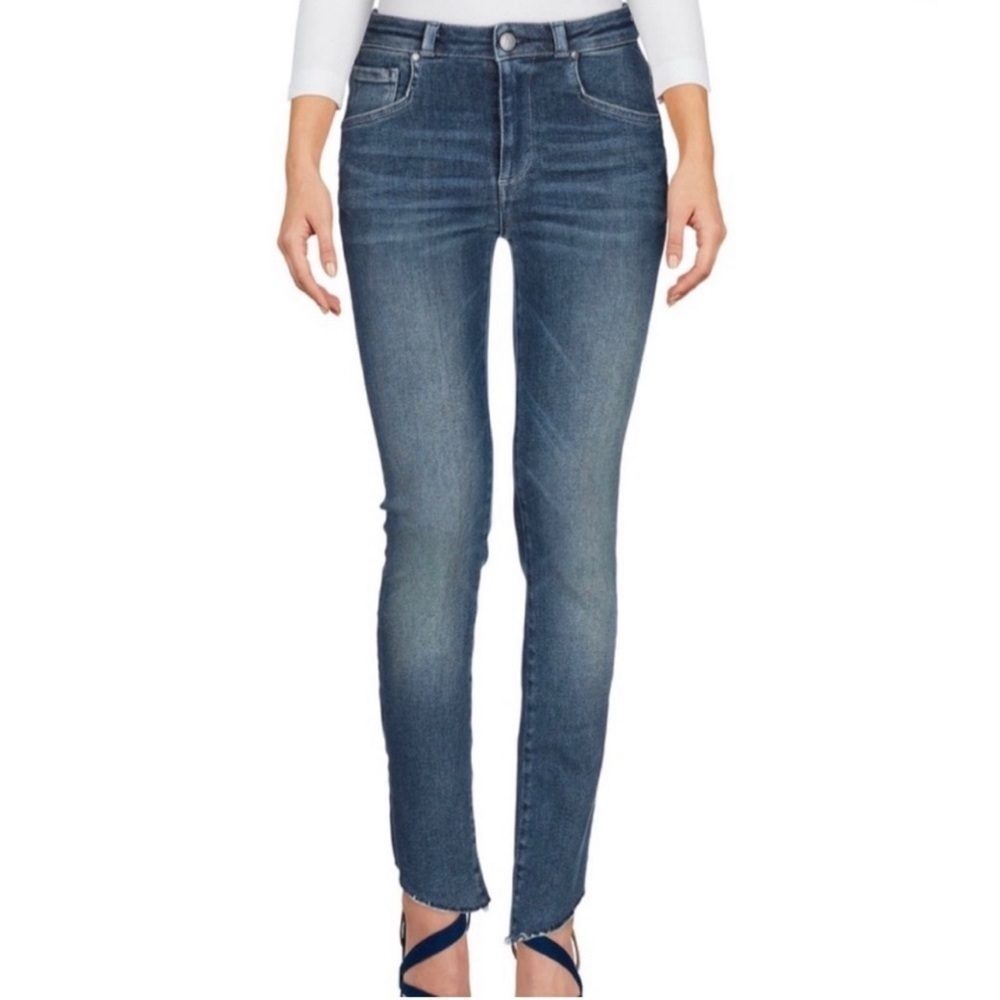 Acynetic Loren Jean Raw Asymmetrical Ankle Hem women’s 28 8865